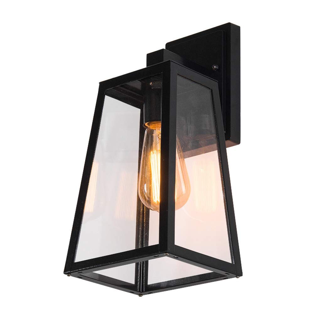 Lumière murale étanche à verre biseauté clair pour éclairage intérieur et terrasse