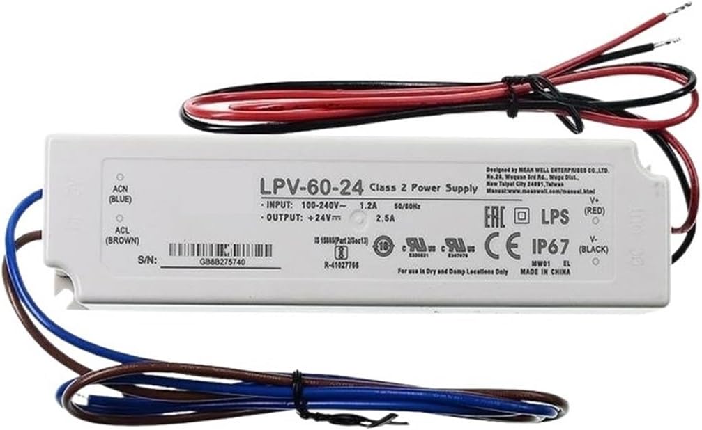 LPV-60-48 60W Single Output Switching Power Supply LPV-60 48V 1.25A
