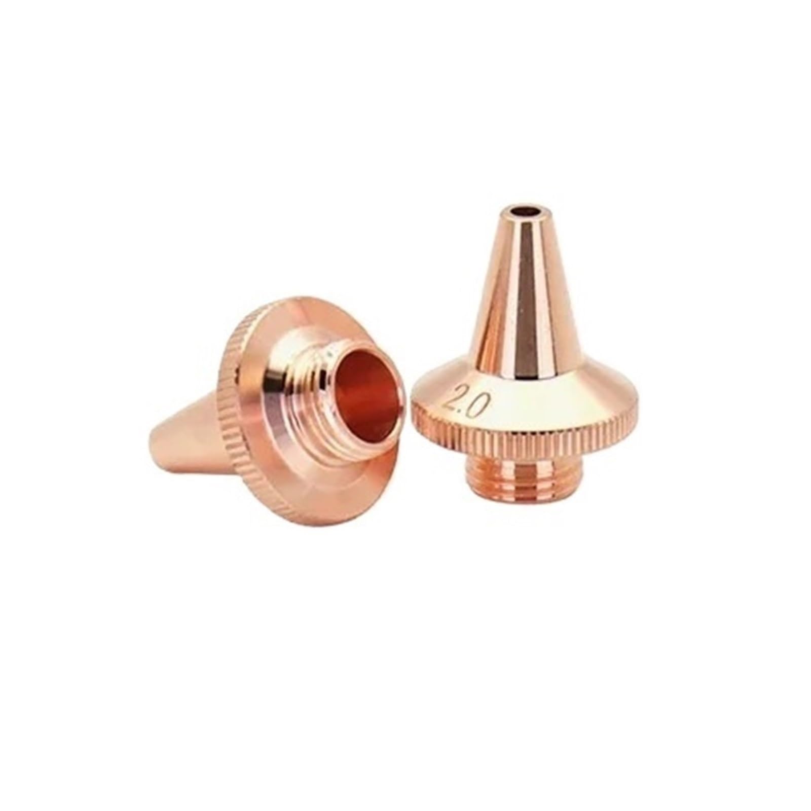 Laser Nozzle 10PCS 3D Laser Nozzle M8 Dia.15mm Height 19mm Cutting Single & Double Layer for Fiber Machine(1.5mm,Single Layer)