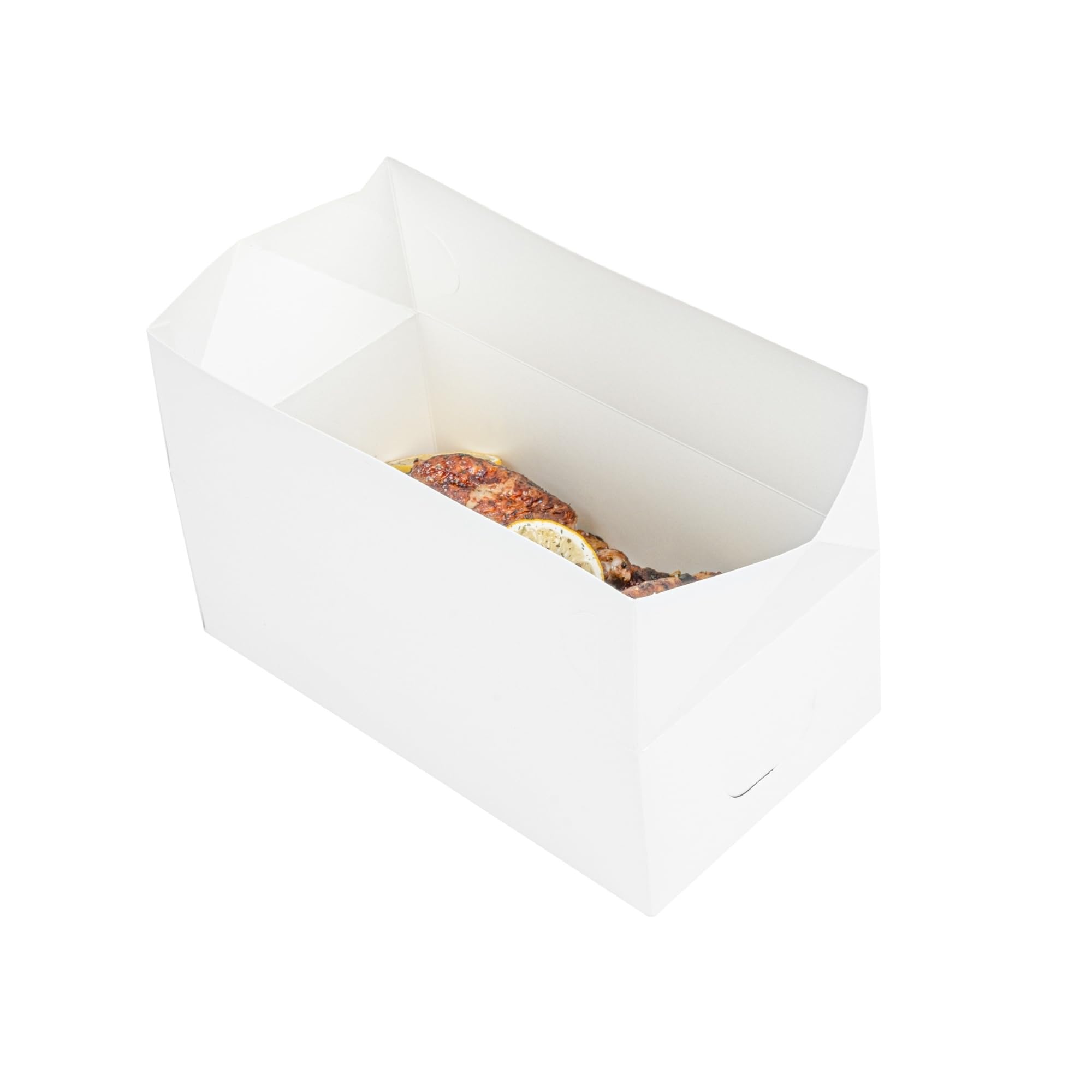 Restaurantware Take Out Lunch Box 400 Count 8.86 x 4.88 x 3.07 Inches Paper Disposable Container Recyclable Food Box Greaseproof Spill-Resistant White