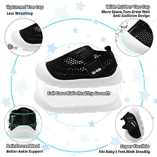 Baby Walking Shoes Toddler Girl Boy Soft Sole Breathable Mesh Slip on Summer Wide Shoes Infant Flexible Lightweight Non-Slip Safer Causal Tennis Shoes Toddler First Walkers Shoes Rubber Soles Outdoor3