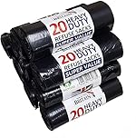 200 Heavy Duty Black Bin Liners Refuse Sacks Bin Bag Rolls - Made in Britain