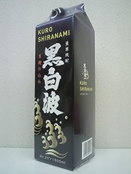 Amazon.co.jp: 薩摩酒造 さつま白波 黒 黒麹仕込み 芋焼酎 紙