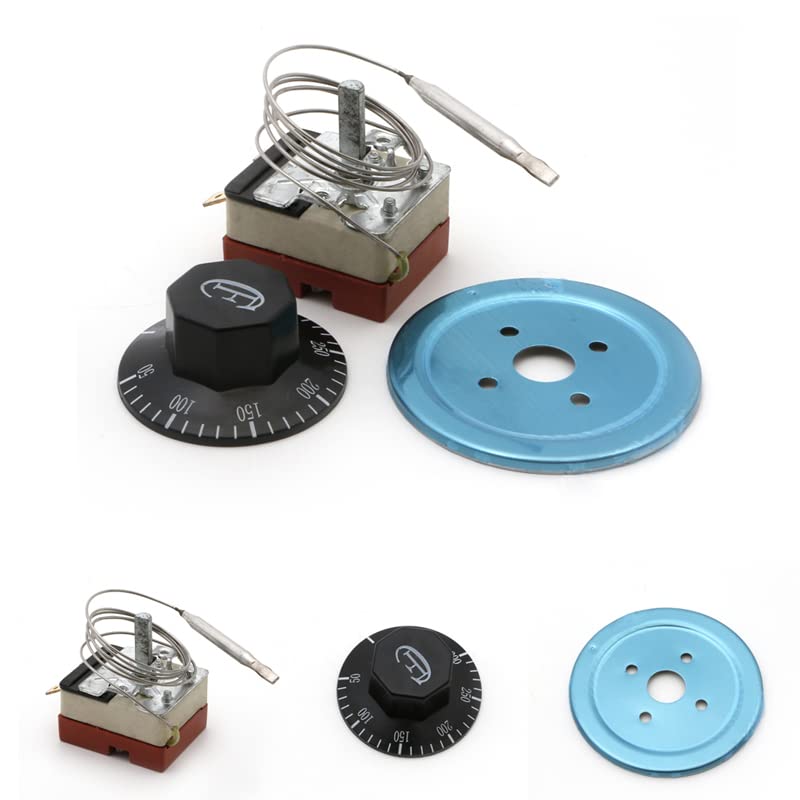 50-300℃ Dial Thermostat Temperature Control Switch for Electric Oven AC 220V 16A