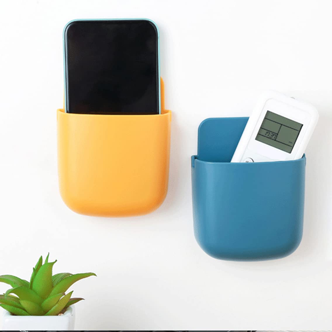 wolpin Mobile Holder Self Adhesive (Pack of 3 Pcs) Phone Holder Compatible with iPhone, Android, Samsung, OnePlus, Xiaomi Wall Mount Charging Holder - Image 3 thumbnail