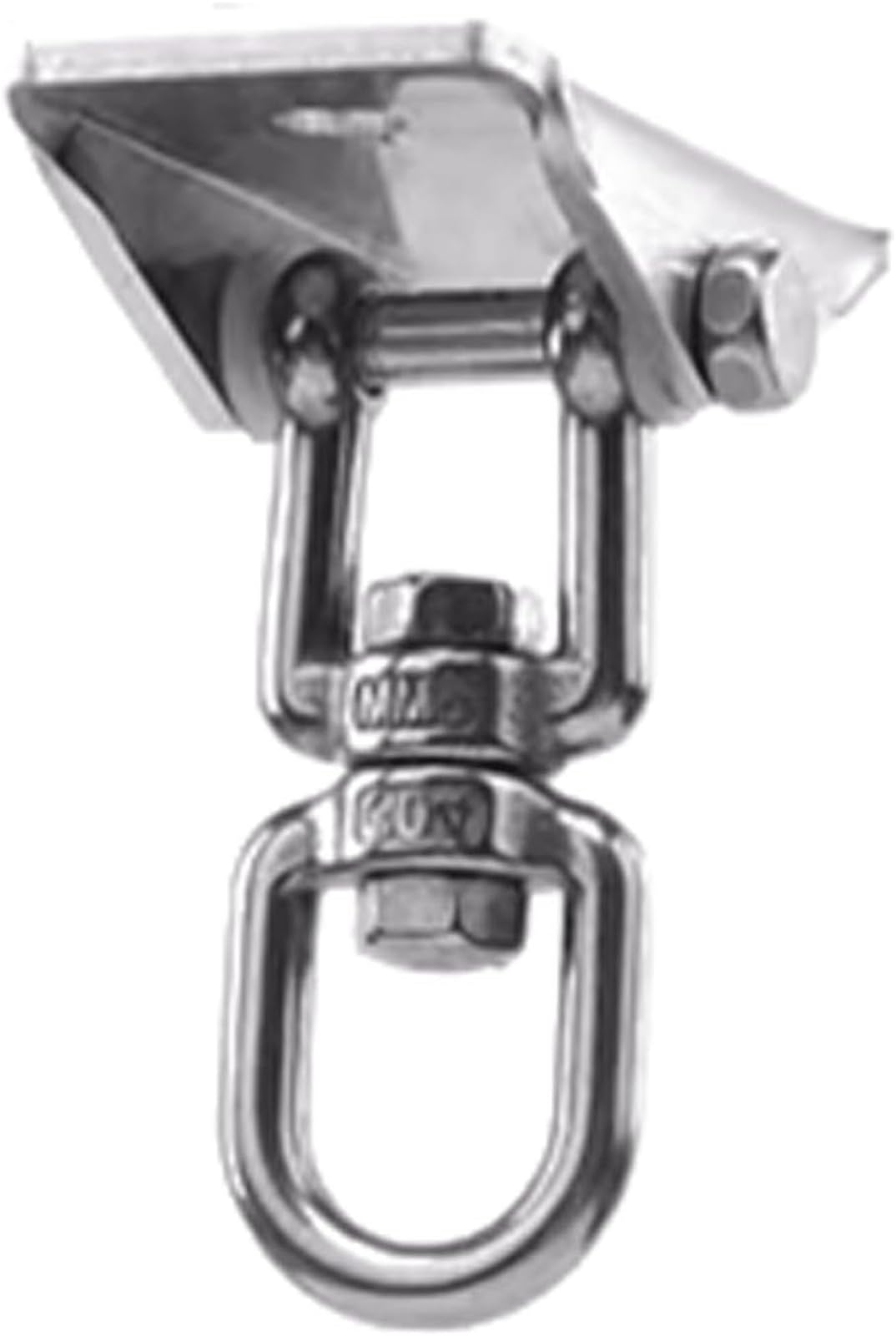 VHcgCGJ Ceiling hook, 1set Swing Hook 360° Swivel Stainless Steel for Concrete Wooden Sets(L)