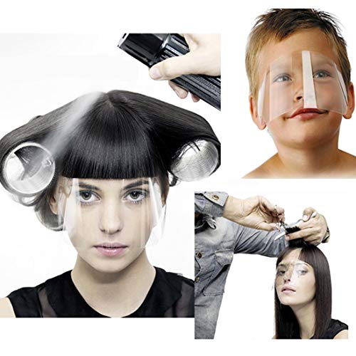 Laza 100pcs Hairspray Salon Shield Disposable Barber Hair Cutting Face Microblading Permanent Shower Protective Visor for Kids Cosmetic Makeup Eyebrow Tattoo Eyelid Surgery Aftercare