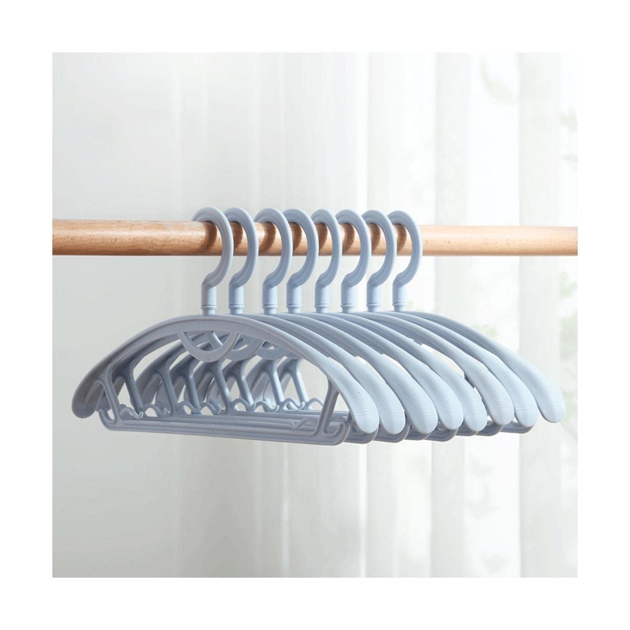 TXGJWRA Space Saving Hangers for Clothes Durable Coat Hanger Wide Shoulder Non-Slip Coat Hanger Household Bold Coat Hanger 30 Pcs Hangers Coat,B