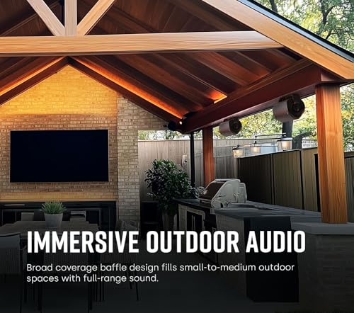 Image of Polk Audio Atrium 5 Outdoor Speakers with Powerful Bass (Pair, Black) (Pack of 2)