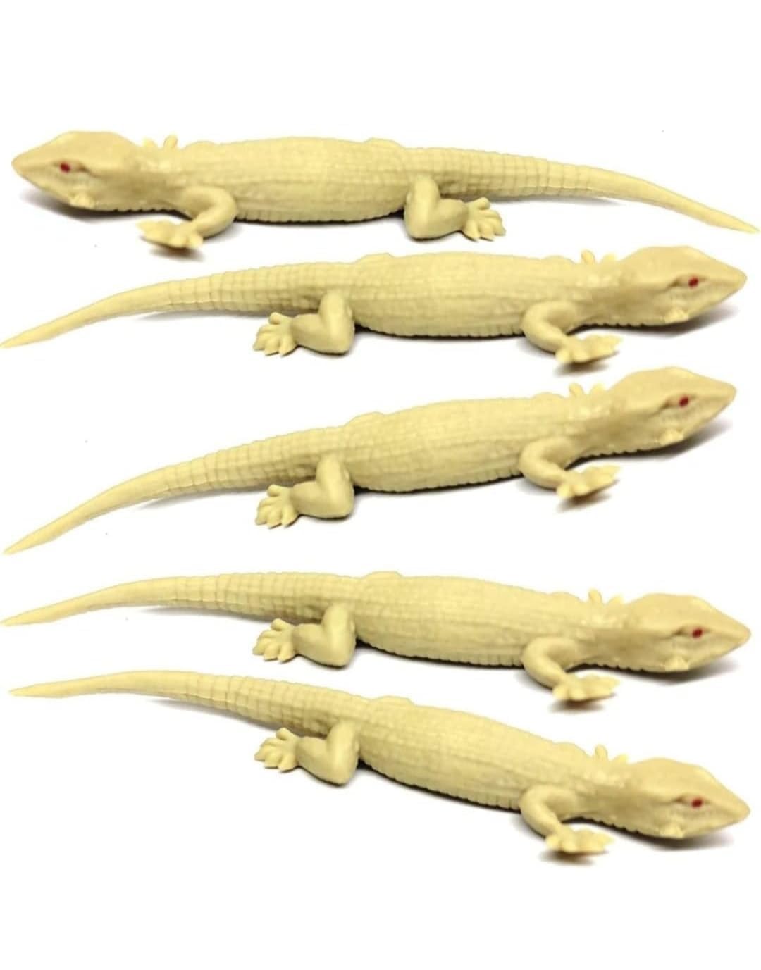 Fola Moolyavaan Products Fake Lizard House Gecko Rubber Practical Jokes And Prank Trick Toys (Pack Of 3)