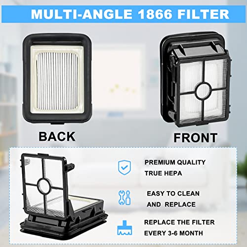 Replacement Parts for Bissell Crosswave Pet Pro 1785A 2306A 1785 Vacuum Cleaner, 2 Pack1868 Brush Roll for crosswave and 2 Pack 1866 cross wave filters LUXRILIX