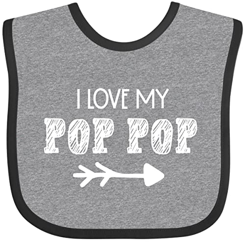 inktastic I Love My Pop Pop with Arrow Baby Bib