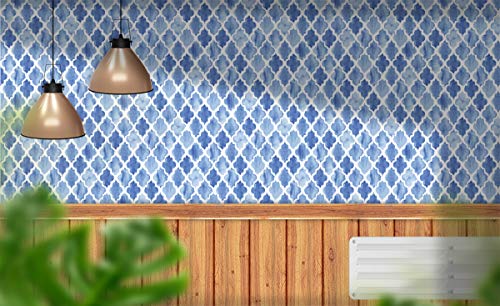 Image of DWELLSINDIA Watercolor Moroccan Pattern Vinyl Self Adhesive PVC Wallpaper Waterproof, Scratch Resistant, Laminated (41cm x 244cm, Multicolor, Matt)
