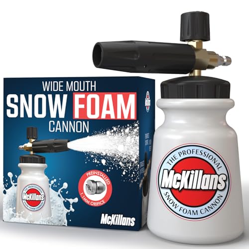 McKillans Foam Cannon for Pressure Washer (Wide Mouth) - Car Wash Snow Foam Cannon Lance Pressure...