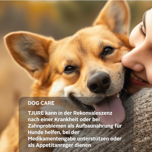 TJURE Kraftbrühe Geflügel 6 x 320ml | 5+1 Aktion | Brühe für Hunde & Katzen | Geflügelkraftbrühe ohne Zusatzstoffe | Ungefiltert | Ideal als Futter Topping & Snack | Made in Germany