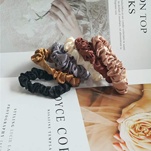 PIXNOR 12 Pcs Cabelo Scrunchies LaÃ§os de Cabelo Arcos Cordas de Cabelo Macio Pequenas Faixas de Cab