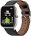 Produktbild Uhrenarmbänder kompatibel mit Amazfit GTR 42mm / GTS 2 / GTS 3 / Bip 3 / ZEPP E/GTS 4 mini, Gransho Vintage Leder Armband (20mm, Schwarz)