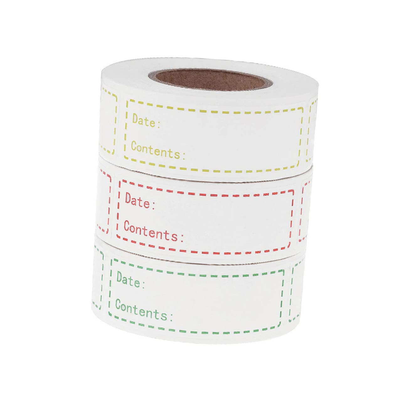 STOBOK 3 Di Carta Naturale Inglese Adesivi Data Record Etichette Indice Per Cucina Cibo Casa Ufficio Forniture Artigianali