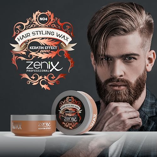 Zenix Hair Styling Wax KERATIN EFFECT Aqua Wax 150 ml || Hair Gel Wax || Edge Control for Men & Women || Long Lasting Hair Wax || Hair Shaper Wax (ORANGE) - Image 3