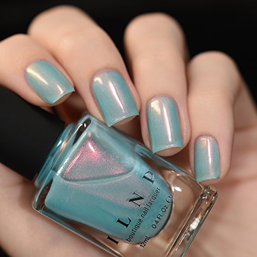 Image of ILNP Valentina - Milky Teal Sheer Shimmer Nail Polish