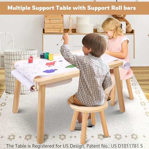 Image of WINGYZ Sensory Table and Chair Set, 3 in 1 Kids Table for Play Study Art Dining Toys Storage, Sensory Activity Tables for Toddler with Storage Bins, Children's Gifts for Boys and Girls