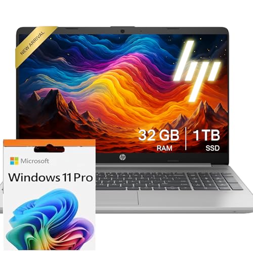 HP 255 G10 Laptop for Home or Work, 32GB RAM, 1TB SSD, 15.6" Full...