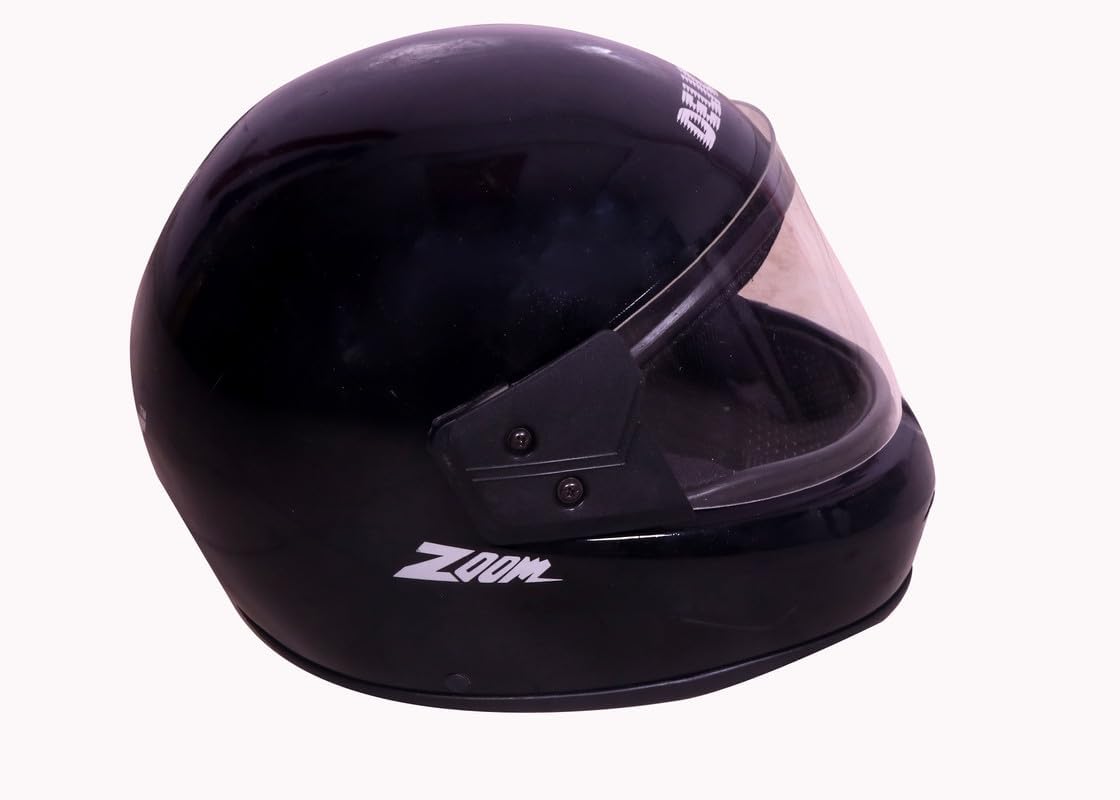 STISS Strong and Durable Stylish Full Face Men Motorbike Helmet Scratch-Resistance and Silicone Glass Protection (Black)-picture-22