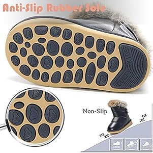 MEIbax Bottes De Neige Homme Femme Chaussures Fourrure Chaudes Bottines Imperméable Hiver Antidérapant Confortable Classique Chaussure Extérieur Chaussures De Randonnée (Khaki, 38