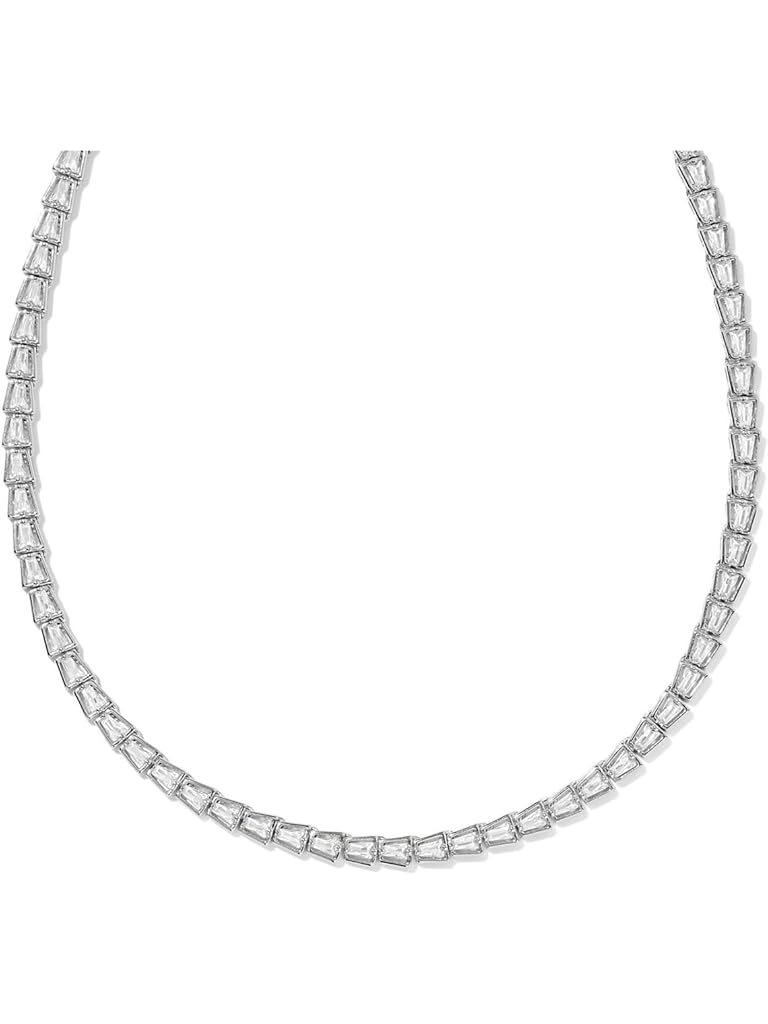 Silver Kendra Scott Bella Tennis Necklace