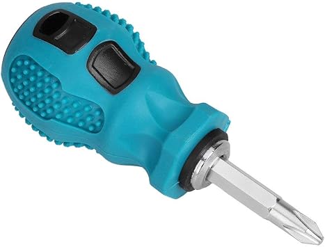 Cross Slot Screwdriver, Mini Magnetic Dual Purpose Cross Slot Bits Screwdriver Short Nut Driver, 2-way Screwdriver, Screwdrivers Hand Tools