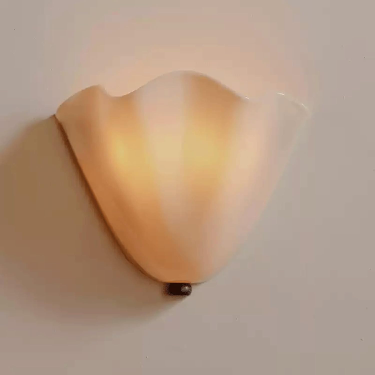 Photo 1 of PIAOLING Cream Glass Tulip Wall Sconce, 2-Light