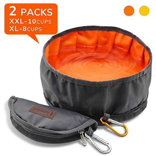 LumoLeaf Collapsible Dog Travel Bowls, Large Lightweight Foldable Bowl, Water and Food Bowls