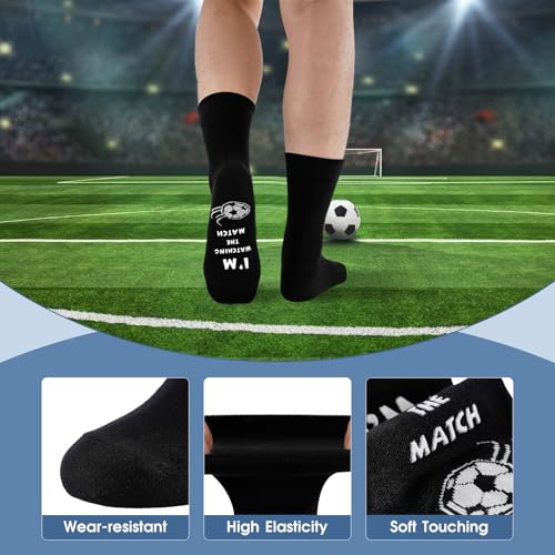 Funny Socks Men, Funny Football Gifts for Men, Non-Slip Combed Cotton Mens Novelty Socks 1 pair, Christmas Birthday Anniversary Mens Novelty Gifts for Husband Dad Brother, Size 6-11 - Image 4