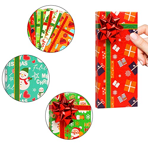 LOKIPA Christmas Cash Holders Boxes with Bow,8pcs Xmas Money Card Gift Box for Christmas Party Favor - Image 4