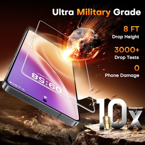 Image of TOCOL for Samsung Galaxy S24 FE Screen Protector | Easy Installation Bubble-Free, 9H+ Tempered Glass, 8FT Military Grade Shatterproof, Anti-Scratch, Case Friendly HD 2 Pack