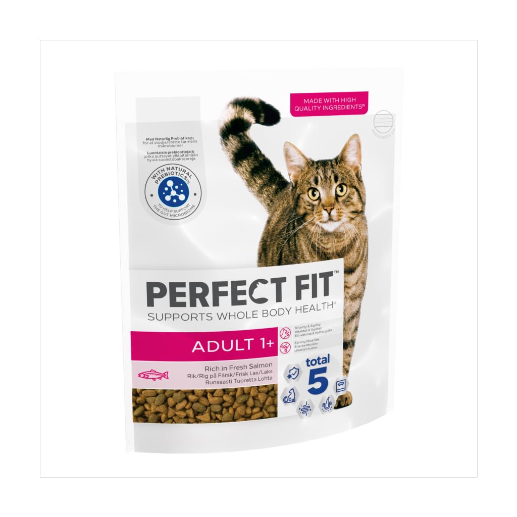 PERFECT FIT Advanced Nutrition Adult Dry Cat Food Salmon 750g