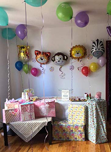 Borang 10 Pieces Jungle Safari Animals Balloons 22 Inch Giant Zoo Animal Balloons Kit For Jungle Safari Animals Theme Birthday Party Decorations Kids Gift Birthday Party Décor #TOP5