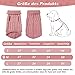 Hundepullover Haustier Pullove, Winter Warmer Hund Katzenpullover, Kleine Hunde Rollkragen Strickpullover, Strickpullover Oberbekleidung für Kleine Mittelgroße Hunde und Katzen(Rosa M)