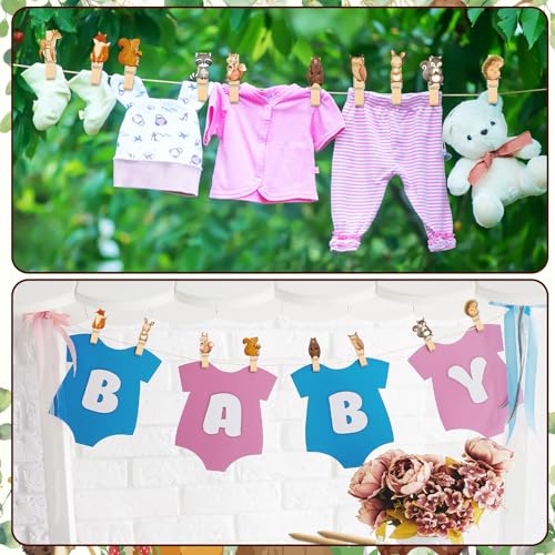 Image of Patelai 321 Pcs Woodland Animals Baby Shower Decoration Forest Animal Neutral Gender Reveal Decoration Don't Say Games 5 Set Serve 50 Guests for Woodland Baby Shower Birthday Party Decor Supplies
