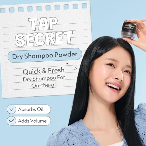 Image of I DEW CARE Tap Secret Mattifying Dry Shampoo Powder - Black V2