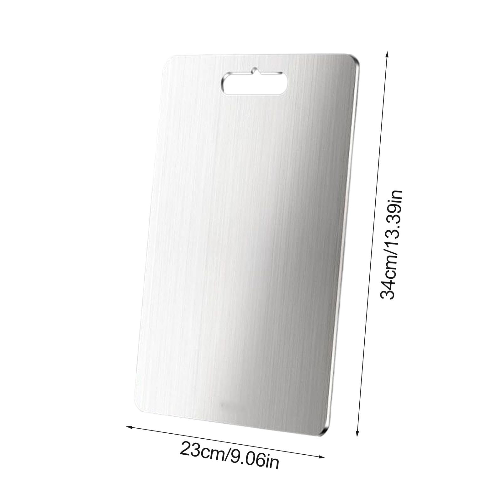 Tagliere 2 In 1 In Acciaio Inox 304 E Paglia Di Grano - Doppio Lato Antiscivolo Con Scanalatura (37x25 Cm) - 6