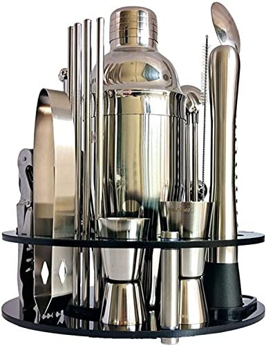 Kit Bartender 30 Piezas con Coctelera y Accesorios de Acero Inoxidable miniatura 3