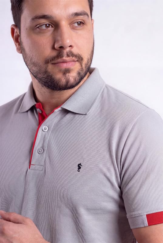 Image of EPPE Men's Plus Size Polo T-Shirt |Regular Fit, Stretchable Micropolyester Half Sleeve T-Shirt for Men|Casual & Sports Wear