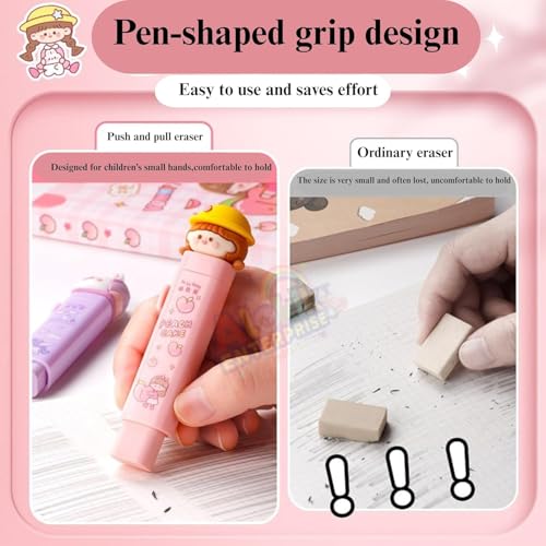 Image of Capybara Pencil Box Set with Eraser, Lockable School Case | Capybara pencil box with handle, mirror, white board and refillable eraser for organized school supplies.