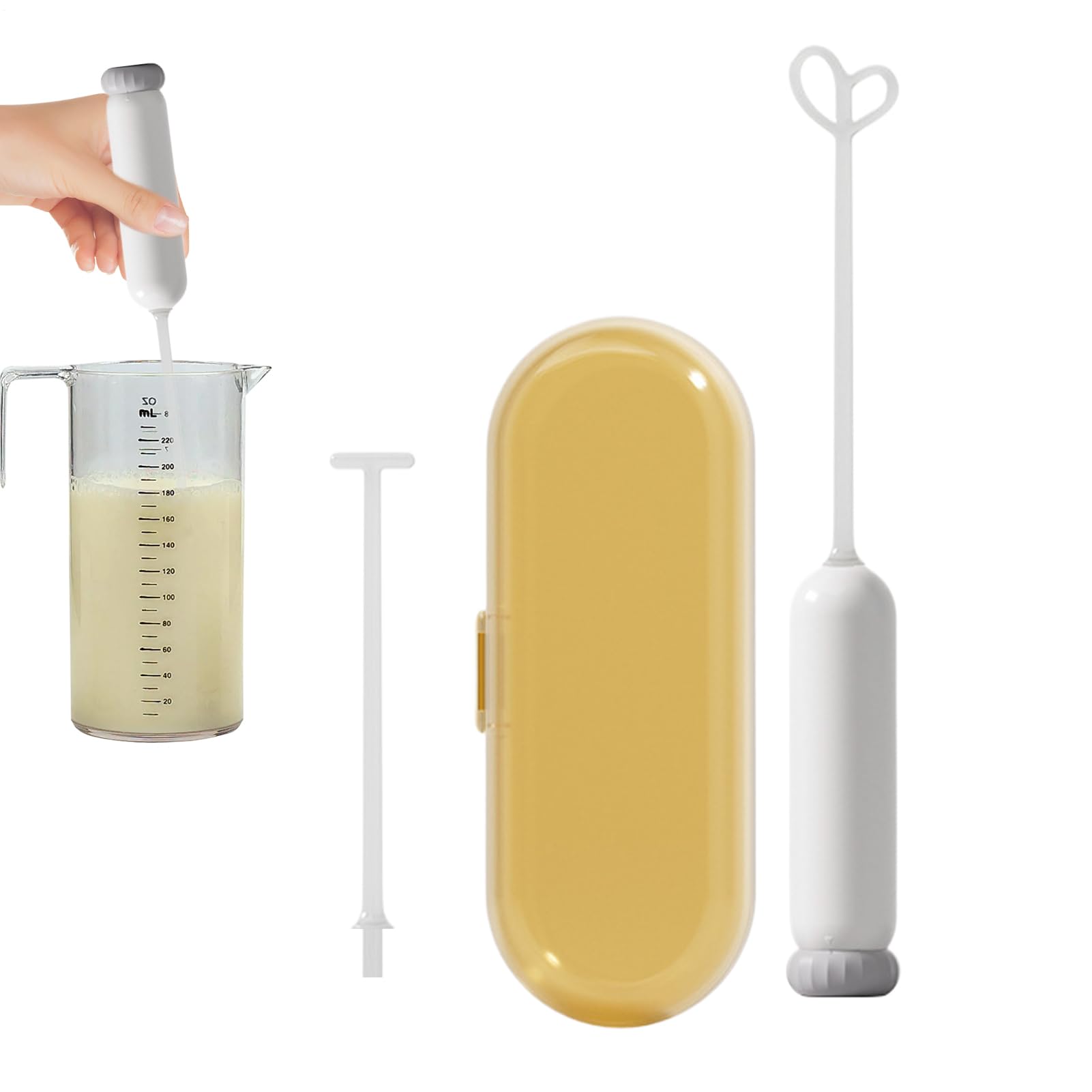 Formula Mixer Electric Baby Milk Powder Blender | Double Head Mixing Technology with Centrifugal Rotation, Quiet Battery Operated Formula Maker for Perfect Bottles