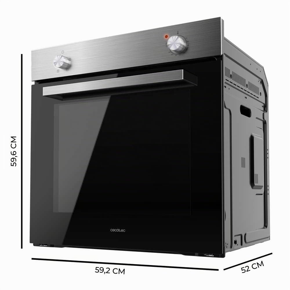 Cecotec Bolero Hexa C126000 Einbauofen Inox 2800 W 77 L 4 Funktionen Steam Assist EasyClean Energieeffizienzklasse A