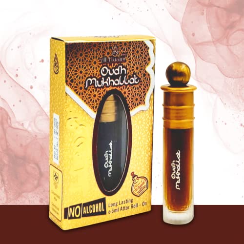 Al Nuaim Oudh Mukhallat Attar Roll On Alcohol Free 6ml