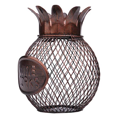 Too-Arts Pineapple Wine Cork Container Handcrafts Art Work (Type1) #TOP4