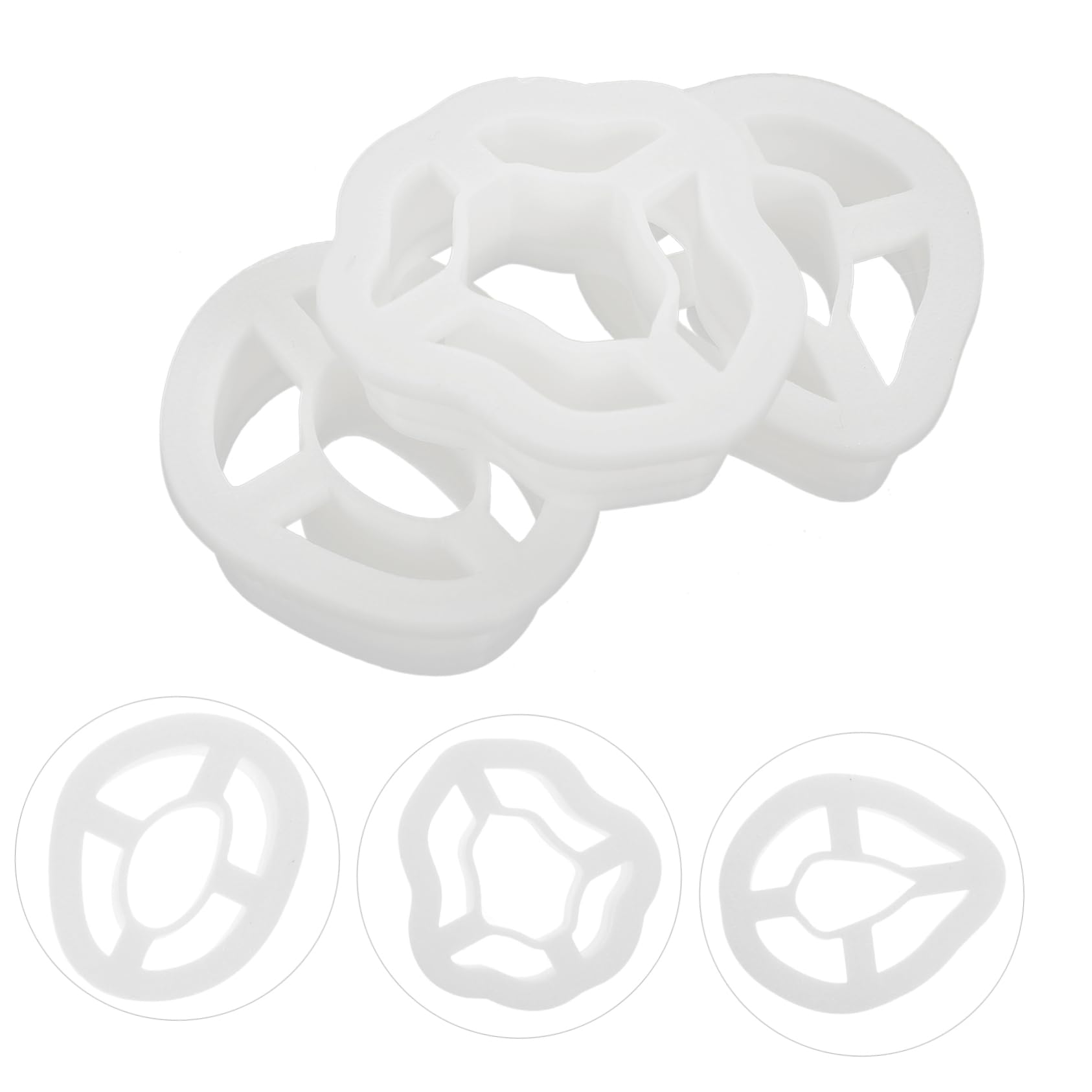 Gadpiparty 3 Set Stampo Per Orecchini in Argilla Polimerica Taglierine A Forma Di Argilla Utensile Multifunzione Taglierine Polimeriche Stampo in Argilla Polimerica Bianca Resina 3 Pezzi*3