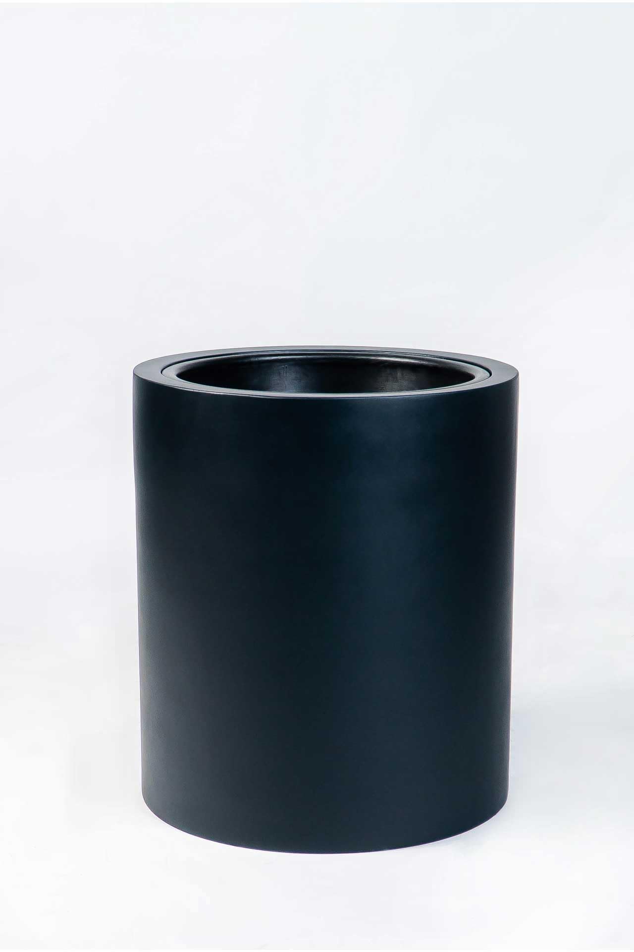 VIVANNO Pflanzkübel ESTRA Fiberglas, 35x40 cm, Anthrazit - Blumentopf | Wetterfester Pflanztrog für Innen & Außen, inklusive schwarzem Kunststoffeinsatz für optimale Pflanzenpflege & Design